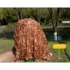 Geovne Outdoor Desert Camo Netting,Hunting Camouflage Net,Double Layer Army Blinds Nets,Multipurpose Sunshade Canopy,for Camping,Car Cover,Yard,Animal Observation,Shooting,Brown (3x7m(9.8x23ft)) view 3
