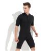 3MM Men Shorty Wetsuit Thermal Swimsuit Front Zip for Diving Snorkeling Surfing Swimming Underwater (Size : Aldult/L) view 2