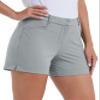 Willit Women's 4.5" Golf Shorts Hiking Athletic Shorts with Pockets Quick Dry Water Resistant Gray Size 10 view 1