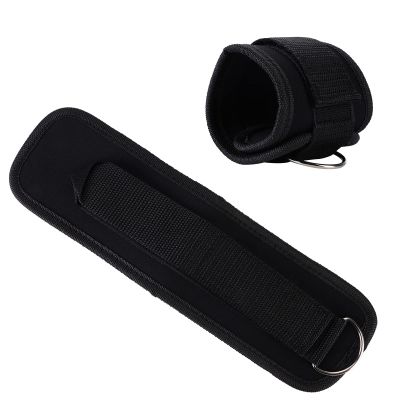 Alvinlite Adjustable Ankle Weights, Double DRing Adjustable Ankle Straps Exercise Training Equipment for Gym Fitness Workout (Black)