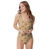 San Francisco 49ers NFL Womens Mini Print One Piece Bathing Suit view 1