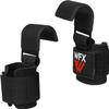 Weight Lifting Hooks, Non-Slip Rubber Coated Grips, 7mm Neoprene Wrist Support Padding, Power lifting Barbell Rows Dead lifts Chin Pull Up Fitness Strength Training Straps Gym Workout Straps (Black) view 2
