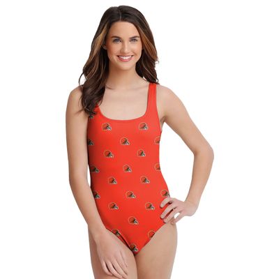 Cleveland Browns NFL Womens Mini Print One Piece Bathing Suit