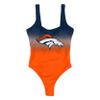 Denver Broncos NFL Womens Gametime Gradient One Piece Bathing Suit view 3