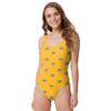 Green Bay Packers NFL Womens Mini Print One Piece Bathing Suit view 1
