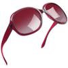 Joopin Transparent Rose Red Sunglasses for Women Polarized Oversized Ladies Sun Glasses Jackie Shades UV Protection Sunnies view 1