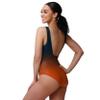 Chicago Bears NFL Womens Gametime Gradient One Piece Bathing Suit view 2