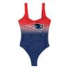 New England Patriots NFL Womens Gametime Gradient One Piece Bathing Suit view 3