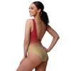 San Francisco 49ers NFL Womens Gametime Gradient One Piece Bathing Suit view 2