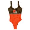 Cleveland Browns NFL Womens Beach Day One Piece Bathing Suit view 3