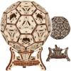 WOODEN.CITY Football Cup 3D Wooden Puzzle for Adults & Teens, Multifunctional Organizer with 175 Pieces, Medium Difficulty, DIY Wooden Soccer Trophy Model Kit for Desk Dcor and Storage view 1