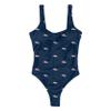 Denver Broncos NFL Womens Mini Print One Piece Bathing Suit view 3