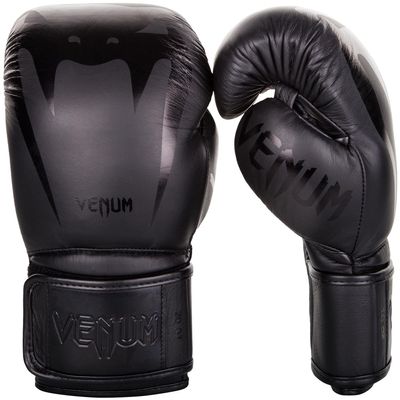 Venum Giant 3.0 Boxing Gloves - Nappa Leather - Black/Black