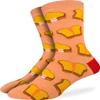 Good Luck Sock Men's Grilled Cheese Socks, Adult, Shoe Size 7-12 view 1