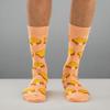 Good Luck Sock Men's Grilled Cheese Socks, Adult, Shoe Size 7-12 view 3