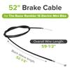 AlveyTech 52" Brake Cable for the Razor Rambler 16 Electric Mini Bike view 4