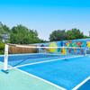 Vermont Procourt Combi Net | Net for Tennis, Badminton, Pickleball & Soccer-Tennis | Portable Badminton Set | Mini Tennis & Badminton Sets for Backyards (10ft Wide (Half Court Pickleball Only)) view 1