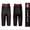 Vive La Fete Alabama A&M Bulldogs Game Day Logo Black & Brown Women's Biker Short 9" Inseam view 3