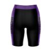 Vive La Fete Central Arkansas Bears Game Day Logo Black & Purple Women's Biker Short 9" Inseam view 2