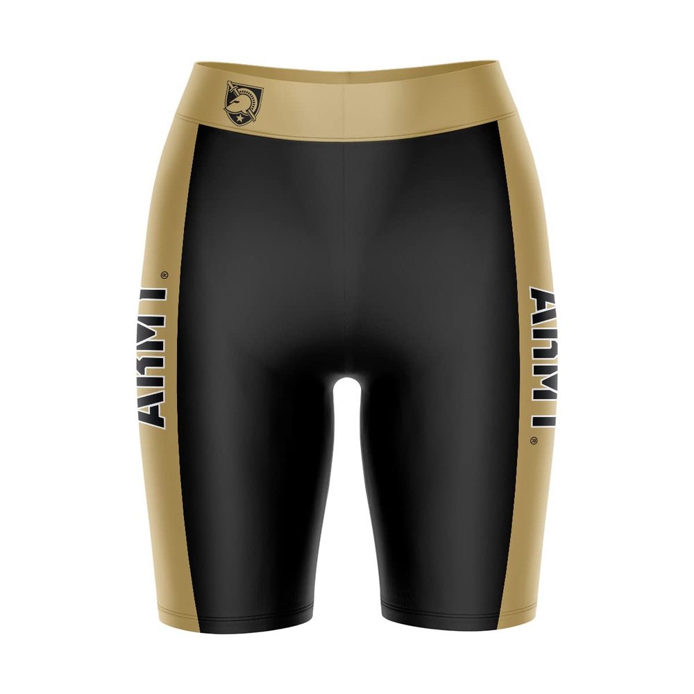 Vive La Fete US Military Academy Cadets Game Day Logo Black & Yellow Women's Biker Short 9" Inseam