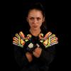 Renegade GK Fury Volt Goalie Gloves with Pro-Tek Finger Spines | 4mm Giga Grip & 4mm Duratek | Neon Yellow, Orange, Black Soccer Goalkeeper Gloves (Size 6, Youth, Flat Gecko Cut, Level 4) view 4