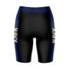 Vive La Fete US Naval Naval Academy Game Day Logo Black & Blue Women's Biker Short 9" Inseam view 2