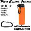 LaserGram Personalized Water Bottle, Bass Fish, Stainless Steel Double Wall Vacuum Insulated with Flip Top Straw, Custom Engraved Gift (20oz / 590ml Orange) view 4