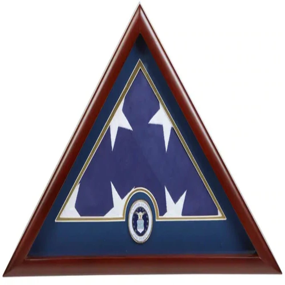 Air Force Frame, Air Force Flag Display Case, Air Force Gifts - 5' x 9.5' Flag. Blue