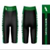 Vive La Fete North Texas Mean Green Game Day Logo Black & Green Women's Biker Short 9" Inseam view 3