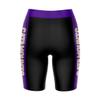 Vive La Fete Western Carolina Catamounts Game Day Logo Black & Purple Women's Biker Short 9" Inseam view 2