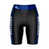 Vive La Fete Drake Bulldogs Game Day Logo Black & Blue Women's Biker Short 9" Inseam view 1