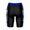 Vive La Fete Drake Bulldogs Game Day Logo Black & Blue Women's Biker Short 9" Inseam view 2
