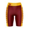 Vive La Fete Iowa State Cyclones Game Day Logo Brown & Yellow Women's Biker Short 9" Inseam view 1