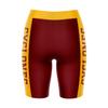 Vive La Fete Iowa State Cyclones Game Day Logo Brown & Yellow Women's Biker Short 9" Inseam view 2