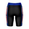 Vive La Fete Boise State Broncos Game Day Logo Black & Blue Women's Biker Short 9" Inseam view 2