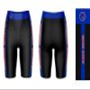 Vive La Fete Boise State Broncos Game Day Logo Black & Blue Women's Biker Short 9" Inseam view 3