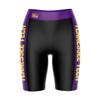 Vive La Fete Tennessee Tech Golden Eagles Game Day Logo Black & Purple Women's Biker Short 9" Inseam view 1