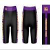 Vive La Fete Tennessee Tech Golden Eagles Game Day Logo Black & Purple Women's Biker Short 9" Inseam view 3