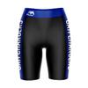 Vive La Fete Alabama at Huntsville Chargers Game Day Logo Black & Blue Women's Biker Short 9" Inseam view 1