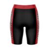 Vive La Fete San Diego State Aztecs Game Day Logo Black & Red Women's Biker Short 9" Inseam view 2
