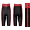 Vive La Fete San Diego State Aztecs Game Day Logo Black & Red Women's Biker Short 9" Inseam view 3