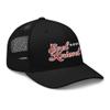 Evel Knievel Vintage Design Trucker Cap-Black with mesh Back view 3