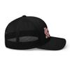 Evel Knievel Vintage Design Trucker Cap-Black with mesh Back view 4