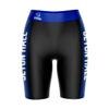 Vive La Fete Seton Hall University Pirates Game Day Logo Black & Blue Women's Biker Short 9" Inseam view 1