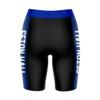 Vive La Fete Seton Hall University Pirates Game Day Logo Black & Blue Women's Biker Short 9" Inseam view 2