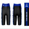 Vive La Fete Seton Hall University Pirates Game Day Logo Black & Blue Women's Biker Short 9" Inseam view 3