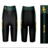 Vive La Fete Baylor Bears Game Day Logo Black & Green Women's Biker Short 9" Inseam view 3