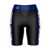 Vive La Fete Belmont University Bruins Game Day Logo Black & Blue Women's Biker Short 9" Inseam view 1
