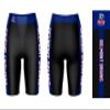 Vive La Fete Belmont University Bruins Game Day Logo Black & Blue Women's Biker Short 9" Inseam view 3