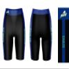 Vive La Fete Florida Gulf Coast Eagles Game Day Logo Black & Blue Women's Biker Short 9" Inseam view 3